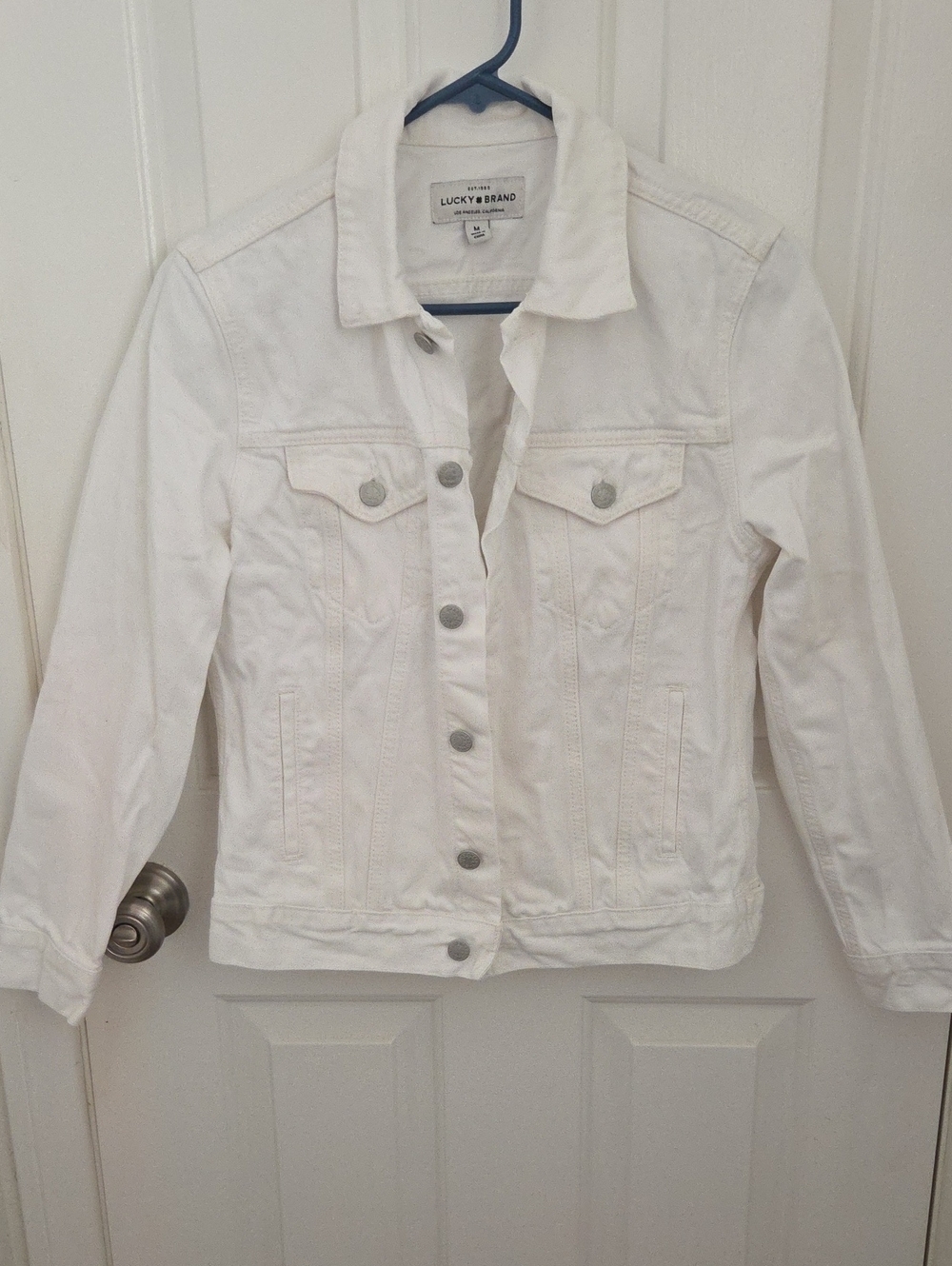 Lucky Brand Women’s White Denim Jacket